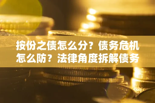 济南按份之债怎么分？债务危机怎么防？法律角度拆解债务分配与风险自保指南