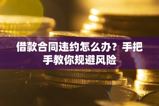 济南借款合同违约怎么办？手把手教你规避风险