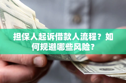 济南担保人起诉借款人流程？如何规避哪些风险？