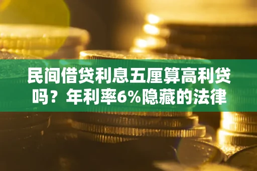 济南民间借贷利息五厘算高利贷吗？年利率6%隐藏的法律风险全解析
